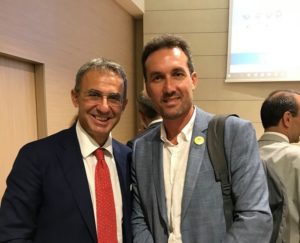 Alessandro Tursi (a destra) e il ministro dell’ambiente Sergio Costa