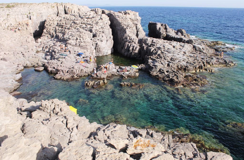 Carloforte-Isola di San Pietro. La Conca, il tratto di mare dove Atzeni ha perso la vita.